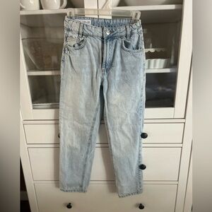 Zara Girls Relaxed Fit Light Blue Jeans 10yo
